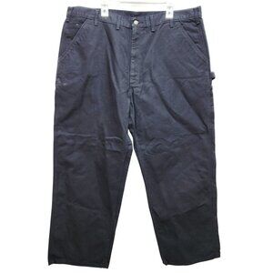 Carhartt Mens Loose Fit Carpenter Pants 44x30 Black Durable Workwear